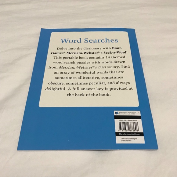 📚3/$35 NEW Brain Games Merriam Webster's Seek A Word Search Large Print Book - Picture 2 of 3
